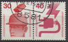 W42 Zusammendruck Unfallverhütung 30+40 Pf Deutsche Bundespost