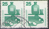 697A Paar Unfallverhütung 2x 25 Pf Deutsche Bundespost