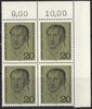 4x 617 Block Georg Hegel Deutsche Bundespost