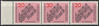 3x 428 Zusammendruck Benediktinerabtei Deutsche Bundespost Briefmarke