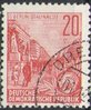 455ND Fünfjahrplan 20 Pf Briefmarke DDR