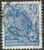 457 Fünfjahrplan 50 Pf Briefmarke DDR
