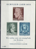 Block 12 Schiller Briefmarke DDR