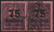 2x 91 Dienstmarke Wertziffer 75 Tausend Deutsches Reich