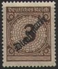 99 Dienstmarke Rosettenzeichnung mit Aufdruck 3 Pf Deutsches Reich