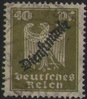 110 Dienstmarke mit Aufdruck 40 Pf Deutsches Reich