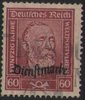 112 Dienstmarke mit Aufdruck 60 Pf Deutsches Reich