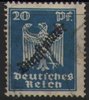 108 Dienstmarke mit Aufdruck 20 Pf Deutsches Reich