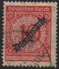101 Dienstmarke Rosettenzeichnung mit Aufdruck 10 Pf Deutsches Reich