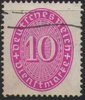 123 x Ziffernzeichen Dienstmarke 10 Pf Deutsches Reich