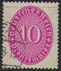125 Ziffernzeichen Dienstmarke 10 Pf Deutsches Reich