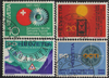 Schweiz 858-861 Jahresereignisse Briefmarken Helvetia