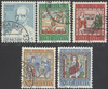 Schweiz 853-857 Kunst und Handwerk Briefmarken Helvetia