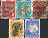 Schweiz 826-830 Wildtiere Briefmarken Helvetia