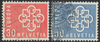 Schweiz 679-680 Europa Briefmarken Helvetia