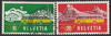 Schweiz 586-587 Alpenpost Briefmarken Helvetia