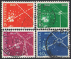 Schweiz 566-569 Nachrichtenwesen Briefmarken Helvetia