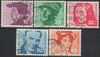 Schweiz 906-910 Porträtmarken Briefmarken Helvetia
