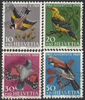 Schweiz 914-917 Einheimische Vögel Pro Juventute Briefmarken Helvetia