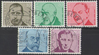 Schweiz 955-959 Porträtmarken Briefmarken Helvetia