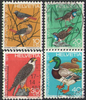 Schweiz 960-963 Einheimische Vögel Pro Juventute Briefmarken Helvetia