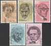 Schweiz 979-983 Porträtmarken Briefmarken Helvetia