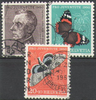 Schweiz 550-552 Insekten Briefmarken Helvetia