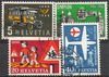 Schweiz 623-626 Jahresereignisse Briefmarken Helvetia