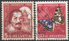 Schweiz 632-634 Insekten Briefmarken Helvetia