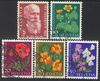 Schweiz 687-691 Wiesen- und Gartenblumen Briefmarken Helvetia