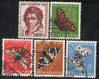 Schweiz 618-622 Pro Juventute Insekten Briefmarken Helvetia