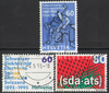 Schweiz 1540-1542 Jahresereignisse Briefmarken Helvetia