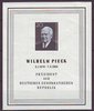DDR Block 16 Wilhelm Pieck Briefmarke