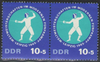 Doublette DDR 1134 WM Moderner Fünfkampf 10+5 Pf  Briefmarke