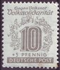 143 Volkssolidarität 10Pf  Briefmarke Alliierte Besatzung