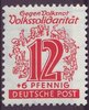 144 Volkssolidarität 12Pf  Briefmarke Alliierte Besatzung