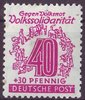 148 Volkssolidarität 40 Pf  Briefmarke Alliierte Besatzung