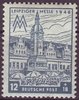 163AX Leipziger Messe 12 Pf  Briefmarke Alliierte Besatzung