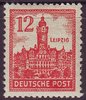 161y Abschiedsserie 12 Pf  Briefmarke Alliierte Besatzung