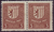 156y Zusammendruck Abschiedsserie 3 Pf  Briefmarke Alliierte Besatzung