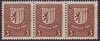 156y Zusammendruck Abschiedsserie 3 Pf  Briefmarke Alliierte Besatzung