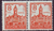 154y Zusammendruck Abschiedsserie 8 Pf  Briefmarke Alliierte Besatzung
