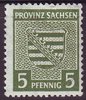 75Xa Provinzwappen 5 Pf Provinz Sachsen Alliierte Besatzung