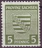 75Ya Provinzwappen 5 Pf Provinz Sachsen Alliierte Besatzung