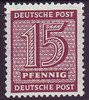 133wX Freimarke 15 Pf  Briefmarke Alliierte Besatzung