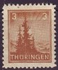 92 y Freimarke 3 Pf  Briefmarke Alliierte Besatzung Thüringen