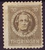 99A y Freimarke 30 Pf  Briefmarke Alliierte Besatzung Thüringen