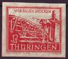113 Wiederaufbau 12 Pf  Briefmarke Alliierte Besatzung Thüringen