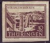112 Wiederaufbau 10 Pf  Briefmarke Alliierte Besatzung Thüringen