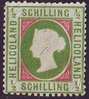 6x Helgoland 1/2 Schilling Briefmarke Altdeutschland